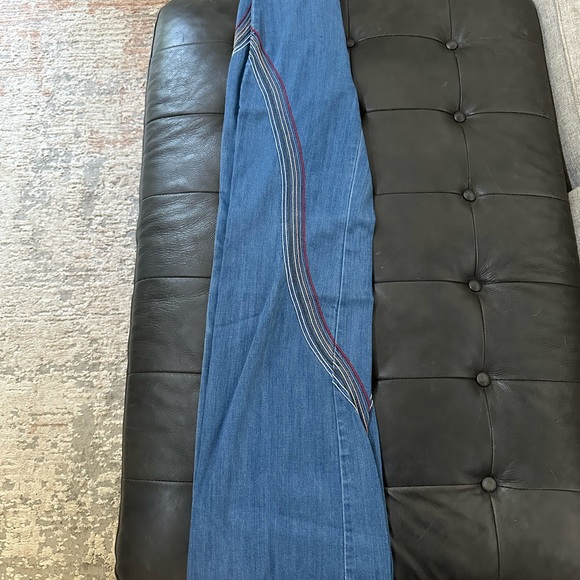 Stitched Retro Bellbottom Jeans - Picture 4 of 5